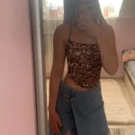 Backless Leopard Print Tank Top for Stylish Summer Nights photo review