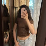 Retro Y2 K Crop Top - Stretchy Cotton Blend Summer Essential photo review