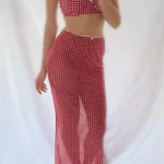 Elegant Plaid 3-Piece Bikini Set for Stylish Beach Vibes photo review