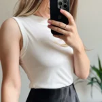 Colorful Cotton Camisole for Women - Sleeveless Side Coverage photo review