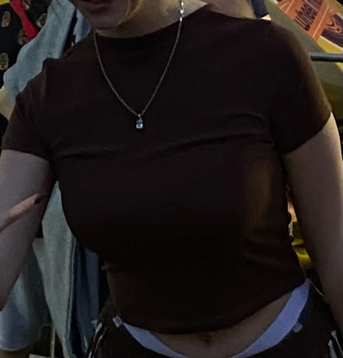 Retro Y2 K Crop Top - Stretchy Cotton Blend Summer Essential photo review
