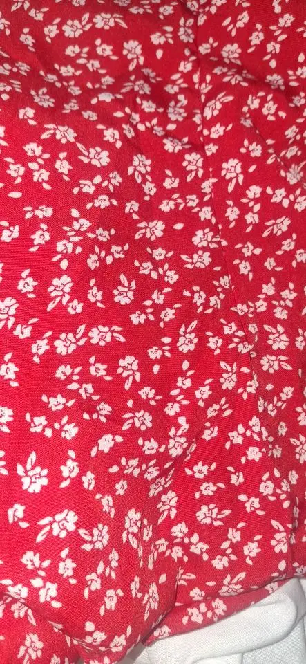 Floral V-Neck A-Line Mini Dress - Stretchy Summer Style photo review