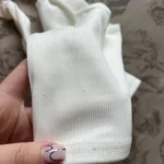 Trendy White Backless Halter Tank Top for Stylish Women photo review