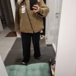 Women's Retro Cotton Motorcycle Jacket - Cozy Rebel Style photo review