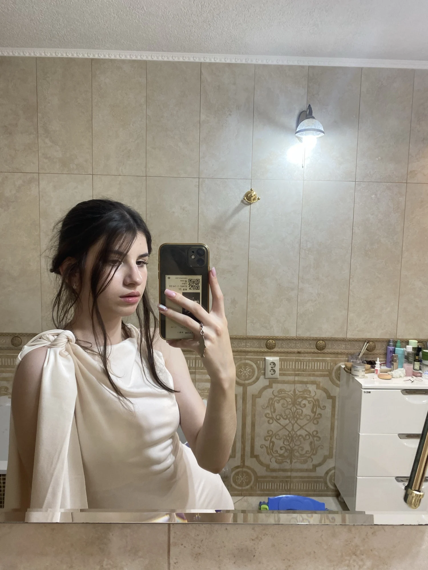 Asymmetric One-Shoulder Sweetheart Dress - Ankle Length Empire photo review