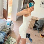 Elegant Backless Spaghetti Strap Mini Dress for Nightlife photo review