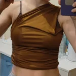 Stunning One-Shoulder Backless Tank in Candy Colors - Summer Ready photo review