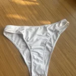 Vintage White 3-Piece Bikini Set - Mesh Skirt & Buckle Details photo review