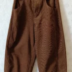 Fall-Friendly Wide Leg Corduroy Pants for Women in Ankola Red photo review