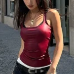 Edgy Women's Square Collar Tank Top for Trendy Summer Style photo review
