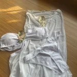 Vintage White 3-Piece Bikini Set - Mesh Skirt & Buckle Details photo review