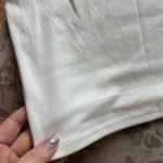 Trendy White Backless Halter Tank Top for Stylish Women photo review