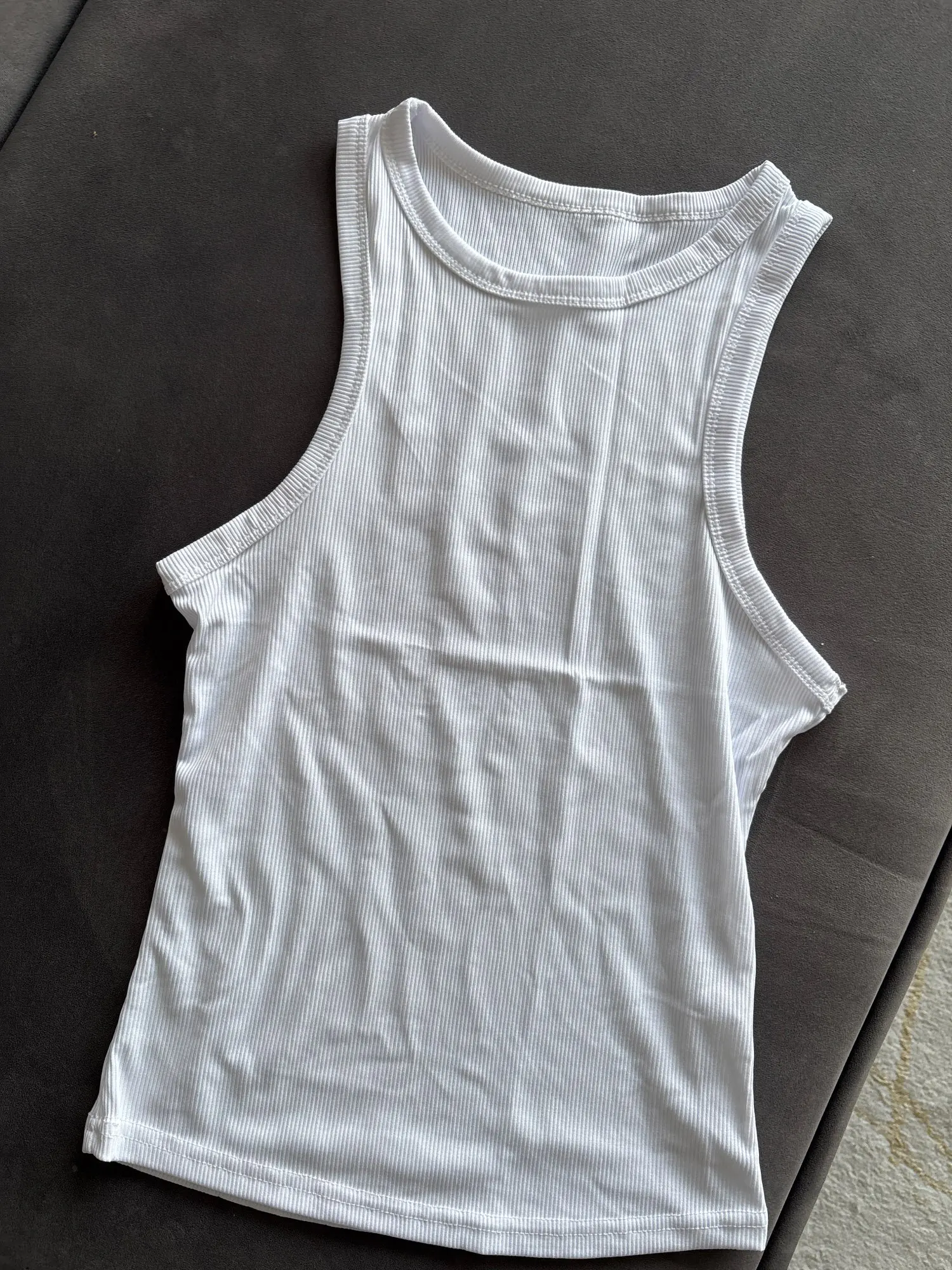 Ribbed Off-Shoulder Tank Top - Stylish Summer Casual Wear photo review