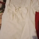 Trendy White Knitted Tee with Patch - Summer Style Essential photo review