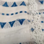 Elegant Striped A-Line Summer Dress for Women in Blue & White photo review