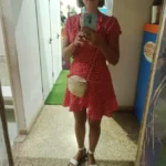 Floral V-Neck A-Line Mini Dress - Stretchy Summer Style photo review