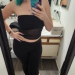 Breathable Black Mesh Corset Top - Summer Streetwear Essential photo review
