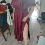 Backless Polka Dot A-Line Midi Dress - Boho Summer Style photo review
