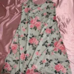 Vintage Floral Slip Dress for Women - Breathable Summer Sleepwear photo review