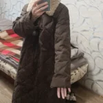 Stylish Women's Winter Down Coat with Fur Collar & Buttons photo review