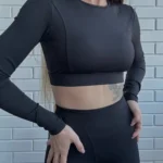 Elegant 2 PCS Women's Yoga Suit - Breathable Activewear Set photo review