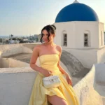 Elegant Yellow Strapless Pleated Dress for Special Occasions photo review