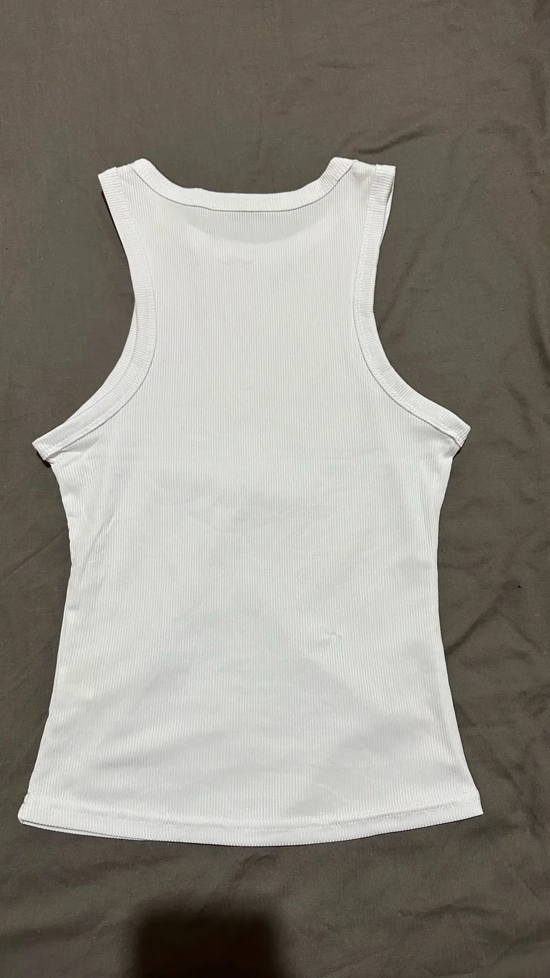 Ribbed Off-Shoulder Tank Top - Stylish Summer Casual Wear photo review