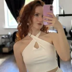 Trendy White Backless Halter Tank Top for Stylish Women photo review