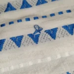 Elegant Striped A-Line Summer Dress for Women in Blue & White photo review