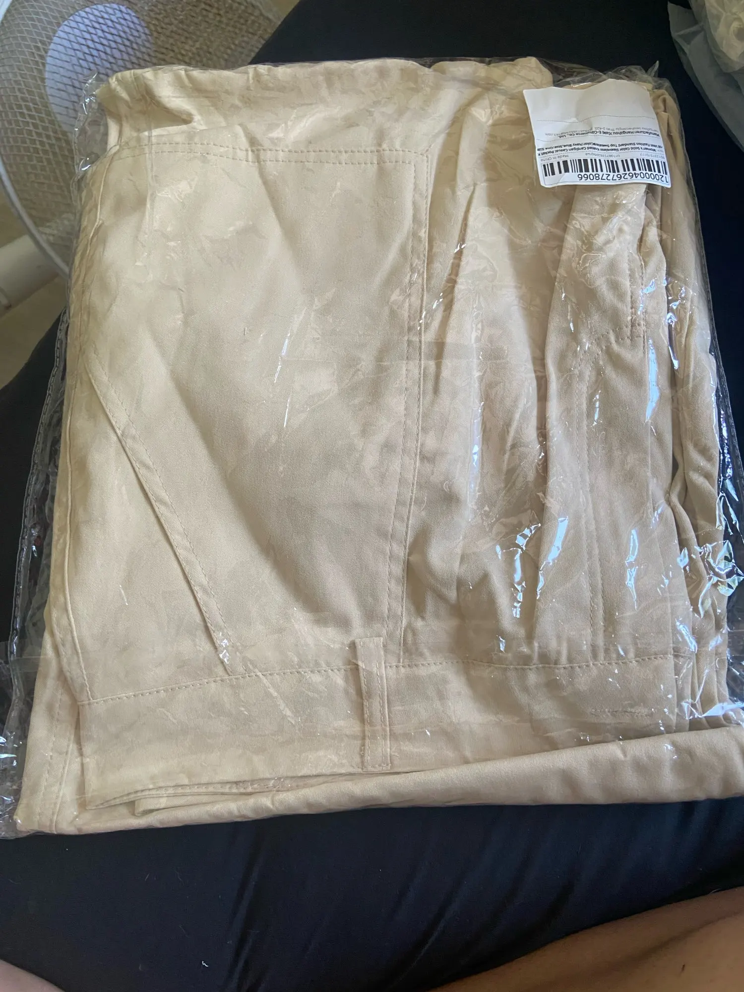 Retro Beige Cargo Pants for Women - Y2 K Streetwear Style photo review