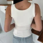 Women's Summer Sleeveless Tank Top with Built-in Bra photo review