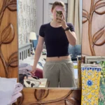 Retro Y2 K Crop Top - Stretchy Cotton Blend Summer Essential photo review