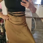 Women's Black Crop Top - Stretchy Cotton Blend Summer Tee photo review