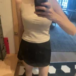 Luxurious Double Layer Boat Neck Tank Top - Soft Stretch Fit photo review