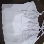 Satin Ruffle Tank Top Women's Summer Tassel Blouse Stretch photo review
