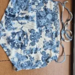 Luxe Polyester Spandex Crop Tank - Blue Champagne Summer Top photo review