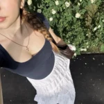 Retro Y2 K Crop Top - Stretchy Cotton Blend Summer Essential photo review