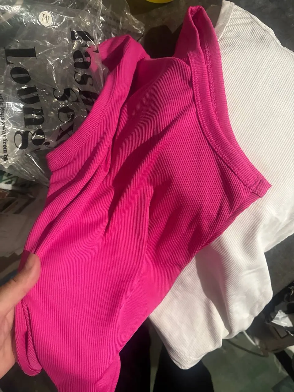 Ribbed Off-Shoulder Tank Top - Stylish Summer Casual Wear photo review