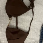 Stylish Solid Colour Triangle Bikini Set with Slim Fit photo review