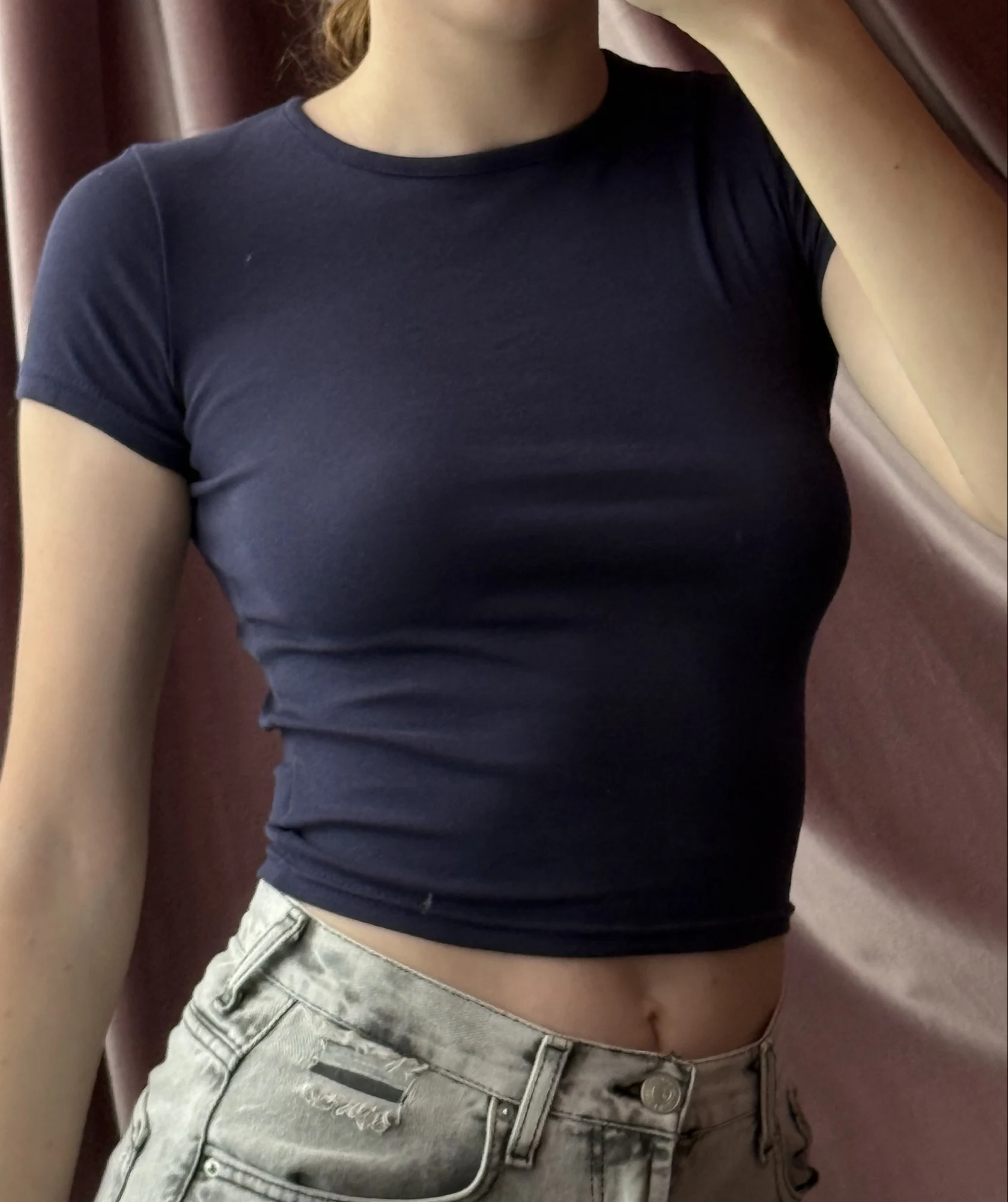 Retro Y2 K Crop Top - Stretchy Cotton Blend Summer Essential photo review