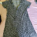 Floral V-Neck A-Line Mini Dress - Stretchy Summer Style photo review