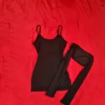 Chic Black Backless Bandage Crop Top for Summer Vibes photo review