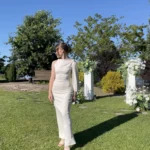 Asymmetric One-Shoulder Sweetheart Dress - Ankle Length Empire photo review