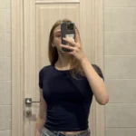 Retro Y2 K Crop Top - Stretchy Cotton Blend Summer Essential photo review