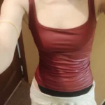 Edgy Women's Square Collar Tank Top for Trendy Summer Style photo review
