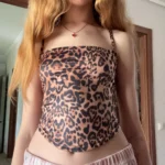 Backless Leopard Print Tank Top for Stylish Summer Nights photo review