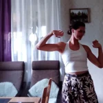 Trendy White Backless Halter Tank Top for Stylish Women photo review