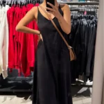 Stunning Backless V-Neck Maxi Dress - Summer Evening Elegance photo review