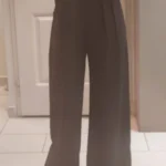 Luxe Pleated Wide Leg Pants - Professional Office Trousers photo review