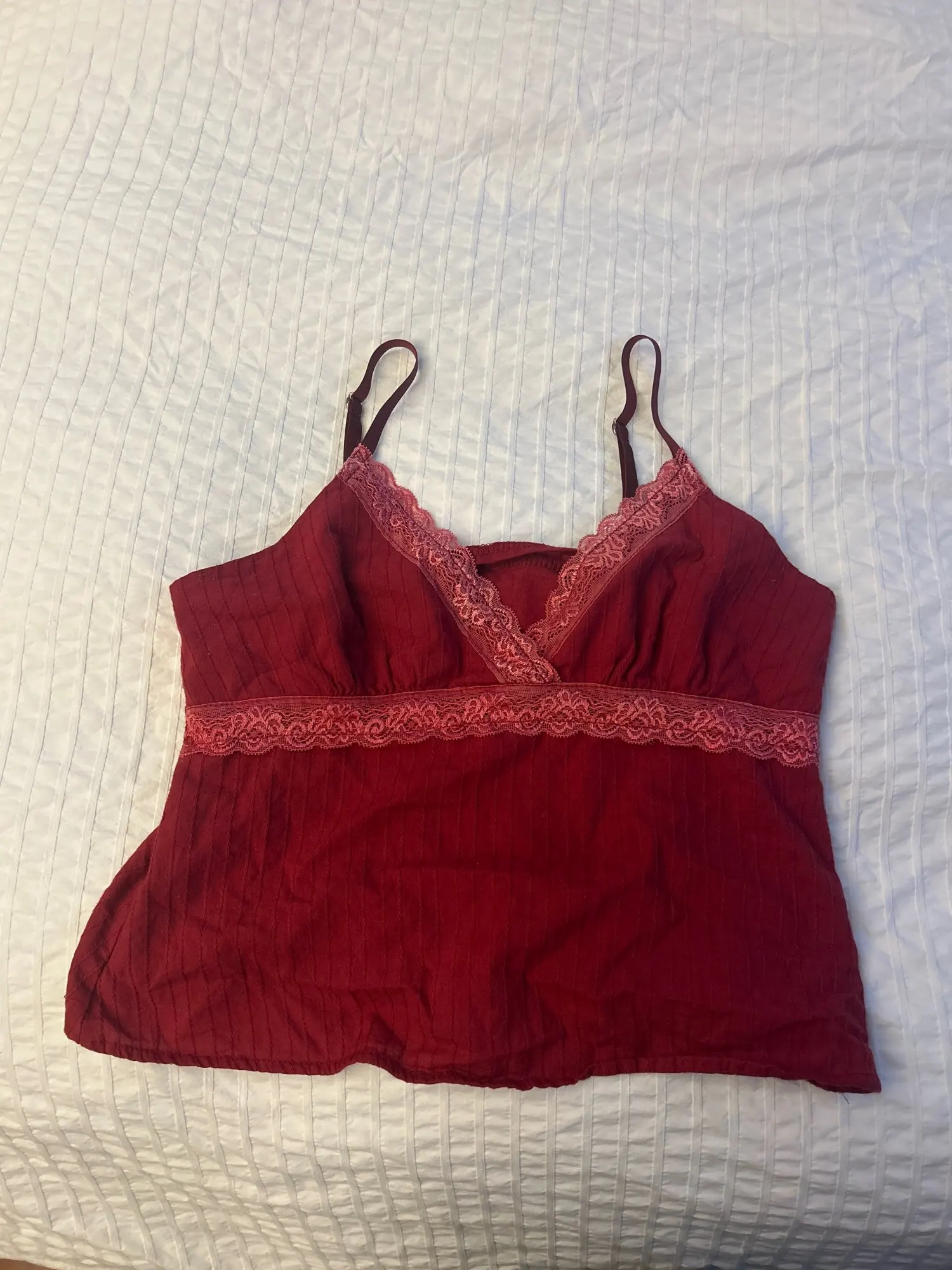 Romantic Lace Trim Backless Camisole Top - Summer Babydoll photo review